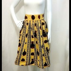 Ankara Fashion Skirt, Wax Fabric Skirt